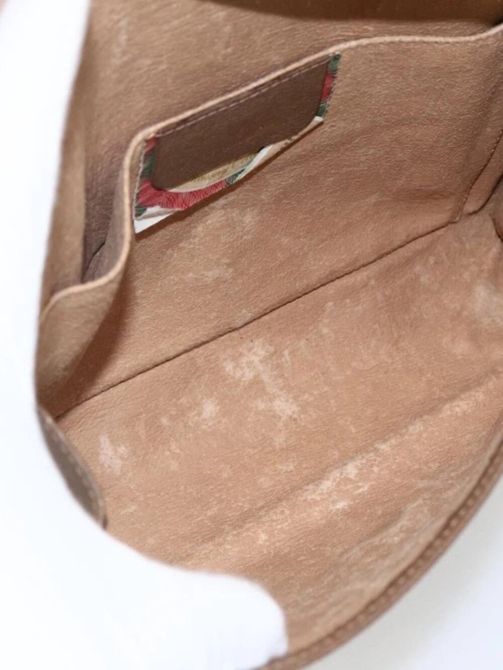 GUCCI GG Supreme Web Sherry Line Clutch Bag PVC Beige Gold 89 01 030 Auth ti3667 - Picture 13 of 16